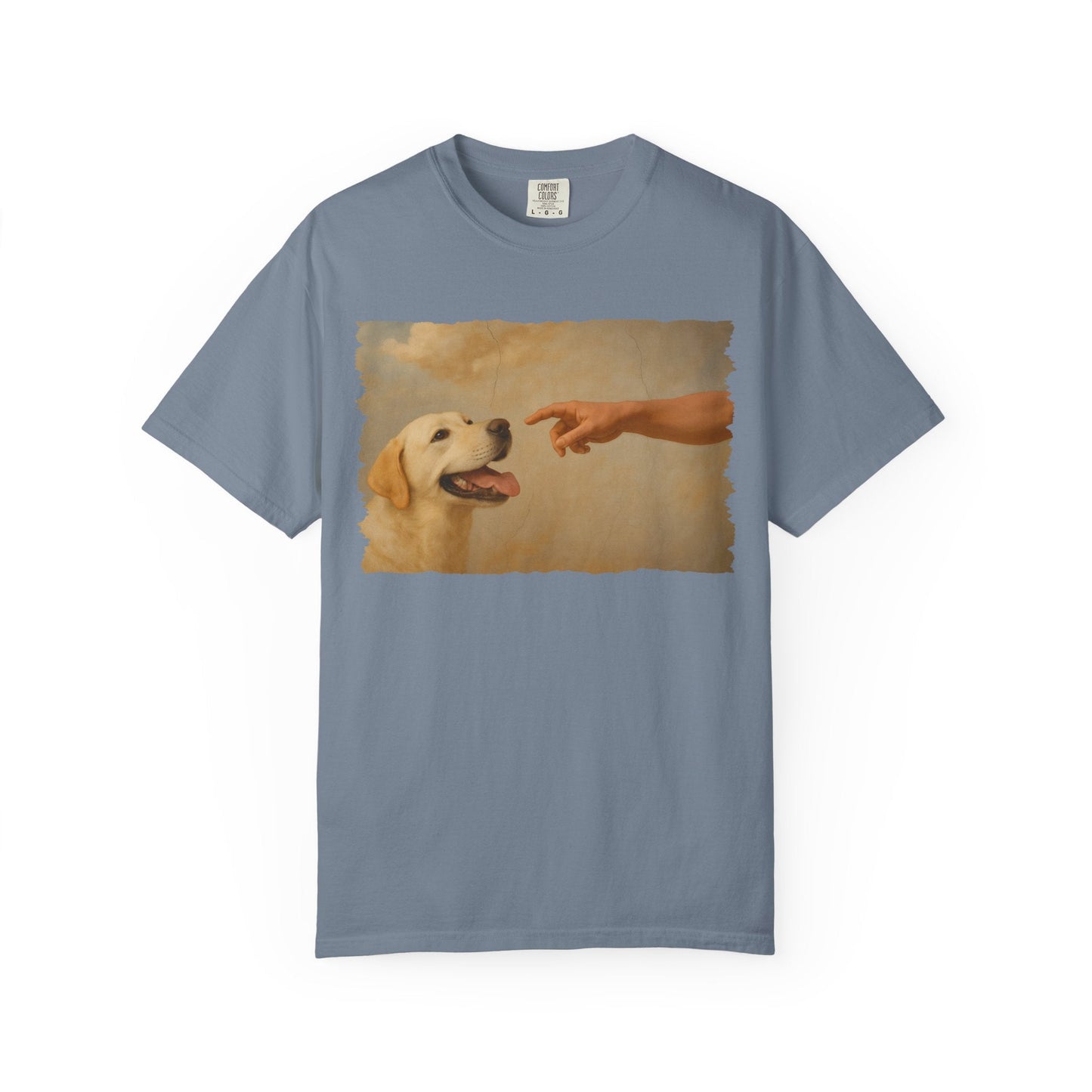 God Creates Yellow Lab Premium Tee