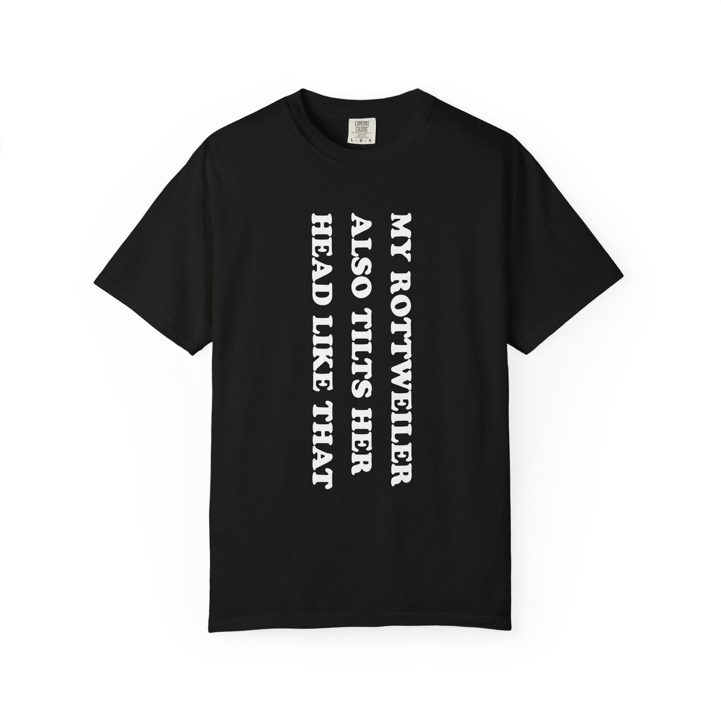 Rottweiler Tilts Her Head Premium Tee