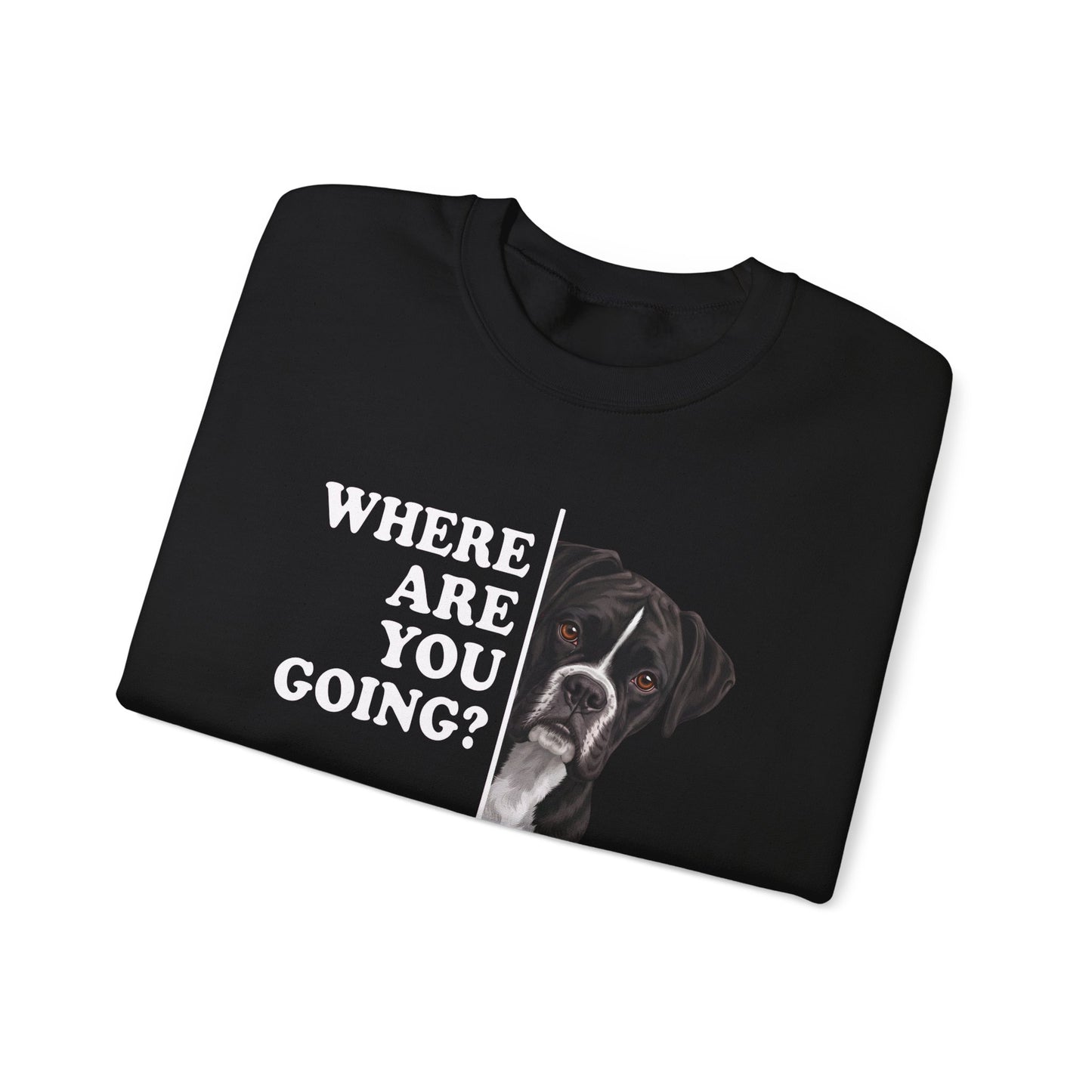 Black Boxer Alert Crewneck Sweatshirt