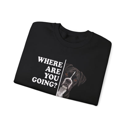 Black Boxer Alert Crewneck Sweatshirt