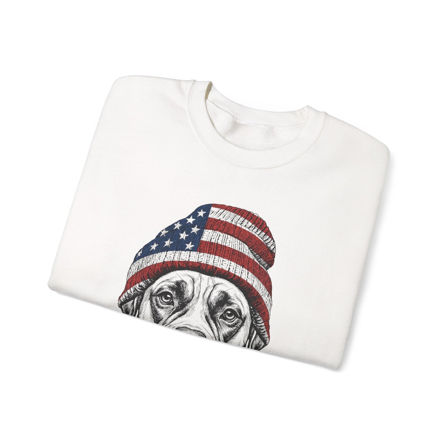 Boxer Beanie USA Crewneck Sweatshirt