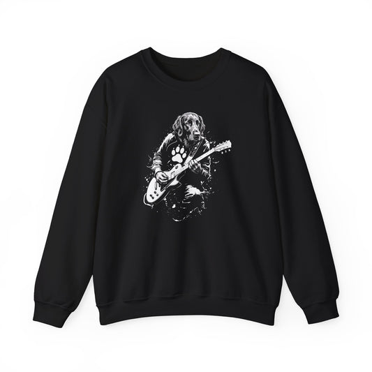 Flat Coated Retriever Guitar Crewneck Sweatshirt