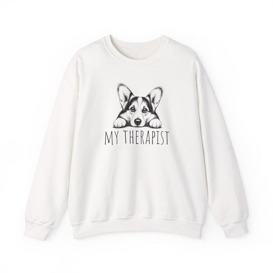 Cardigan Welsh Corgi My Therapist Crewneck Sweatshirt