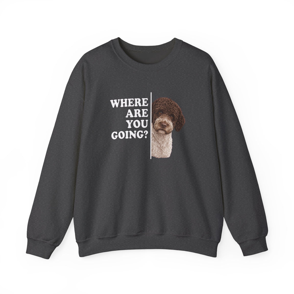 Lagotto Alert Crewneck Sweatshirt Dark Heather