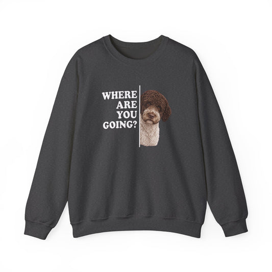 Lagotto Alert Crewneck Sweatshirt Dark Heather