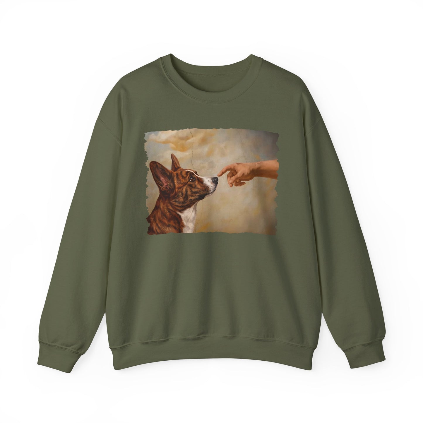 Cardigan Welsh Corgi Red Brindle Creation Crewneck Sweatshirt