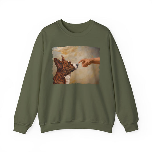 Cardigan Welsh Corgi Red Brindle Creation Crewneck Sweatshirt