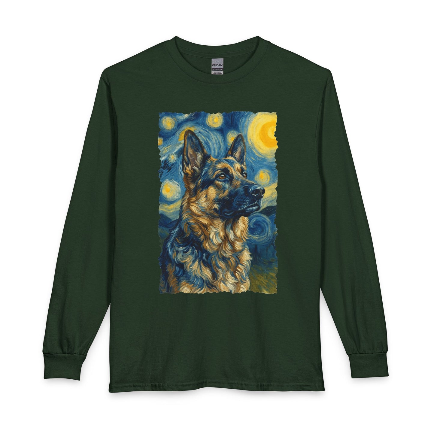 German Shepherd van Gogh Long Sleeve
