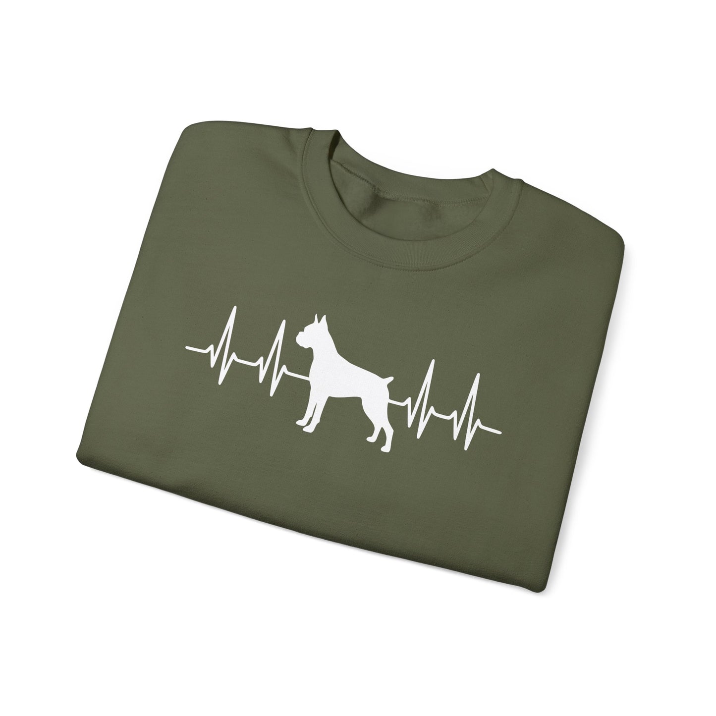 Boxer Heartbeat Crewneck Sweatshirt