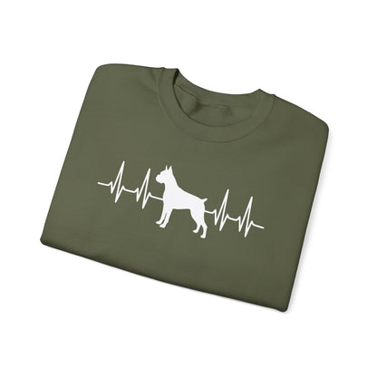 Boxer Heartbeat Crewneck Sweatshirt