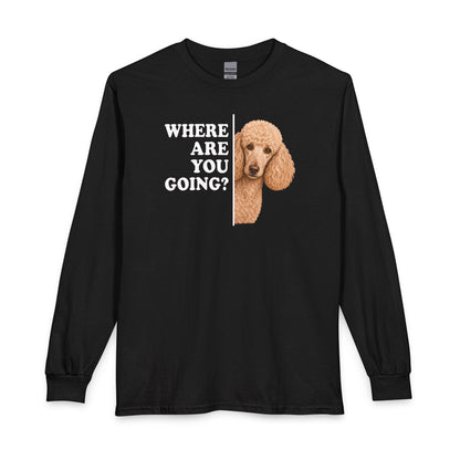 Standard Poodle Where Are You Going Apricot Long Sleeve