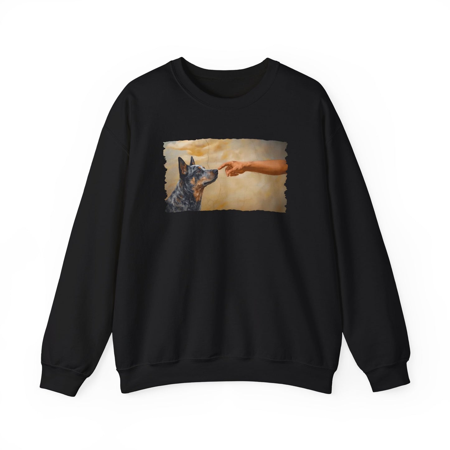 God Creates Blue Heeler Crewneck Sweatshirt