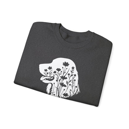 Irish Setter Flowers Crewneck Sweatshirt