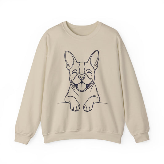 Boston Terrier Lineart Crewneck Sweatshirt