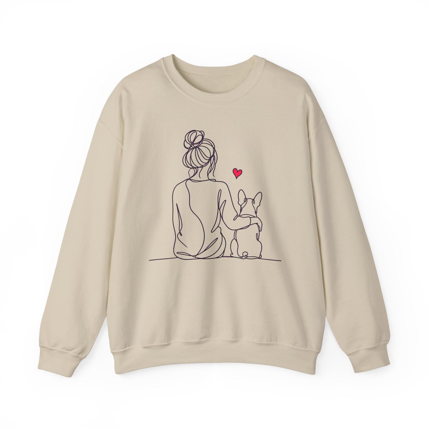 Boston Terrier Hug Crewneck Sweatshirt