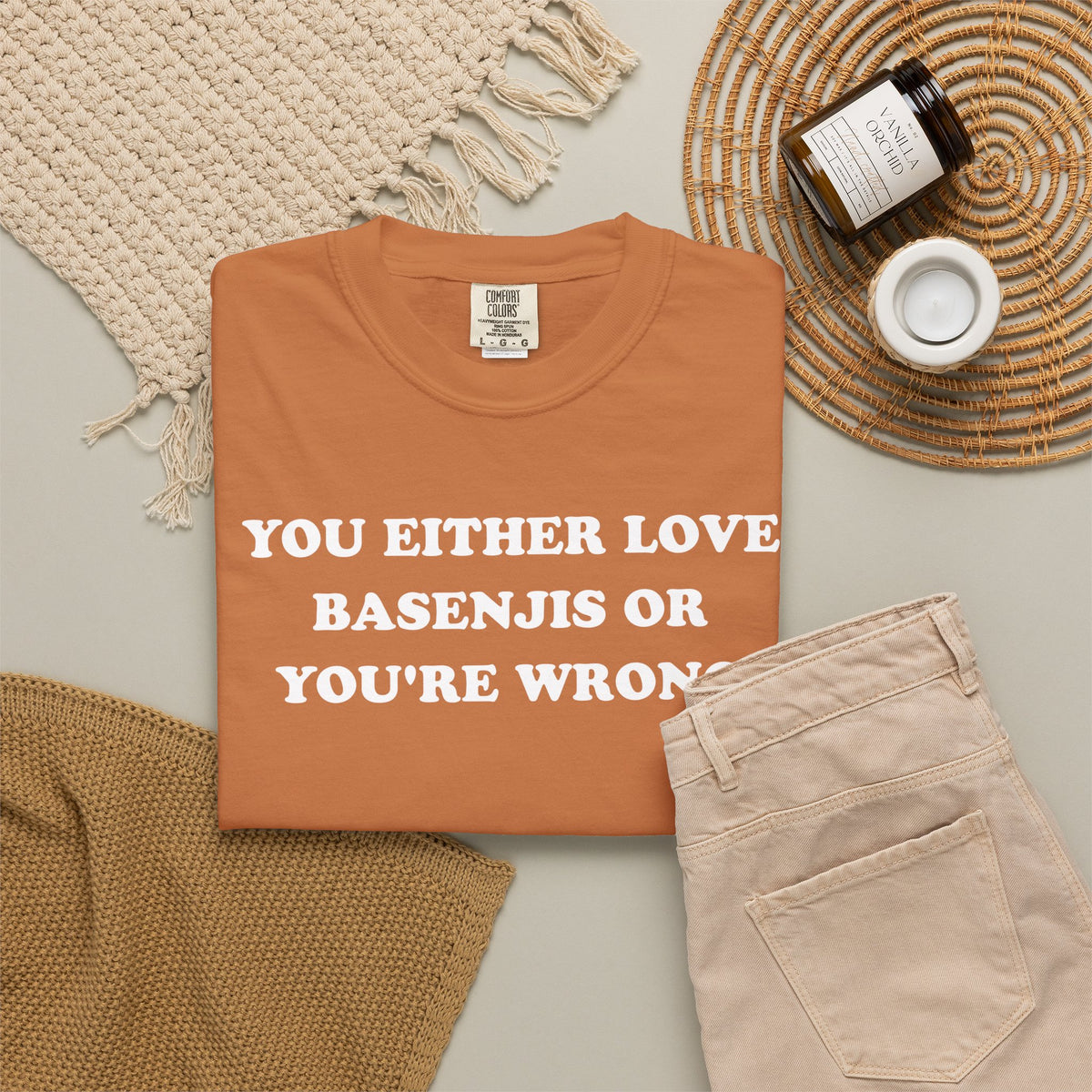Love Basenji Premium Tee