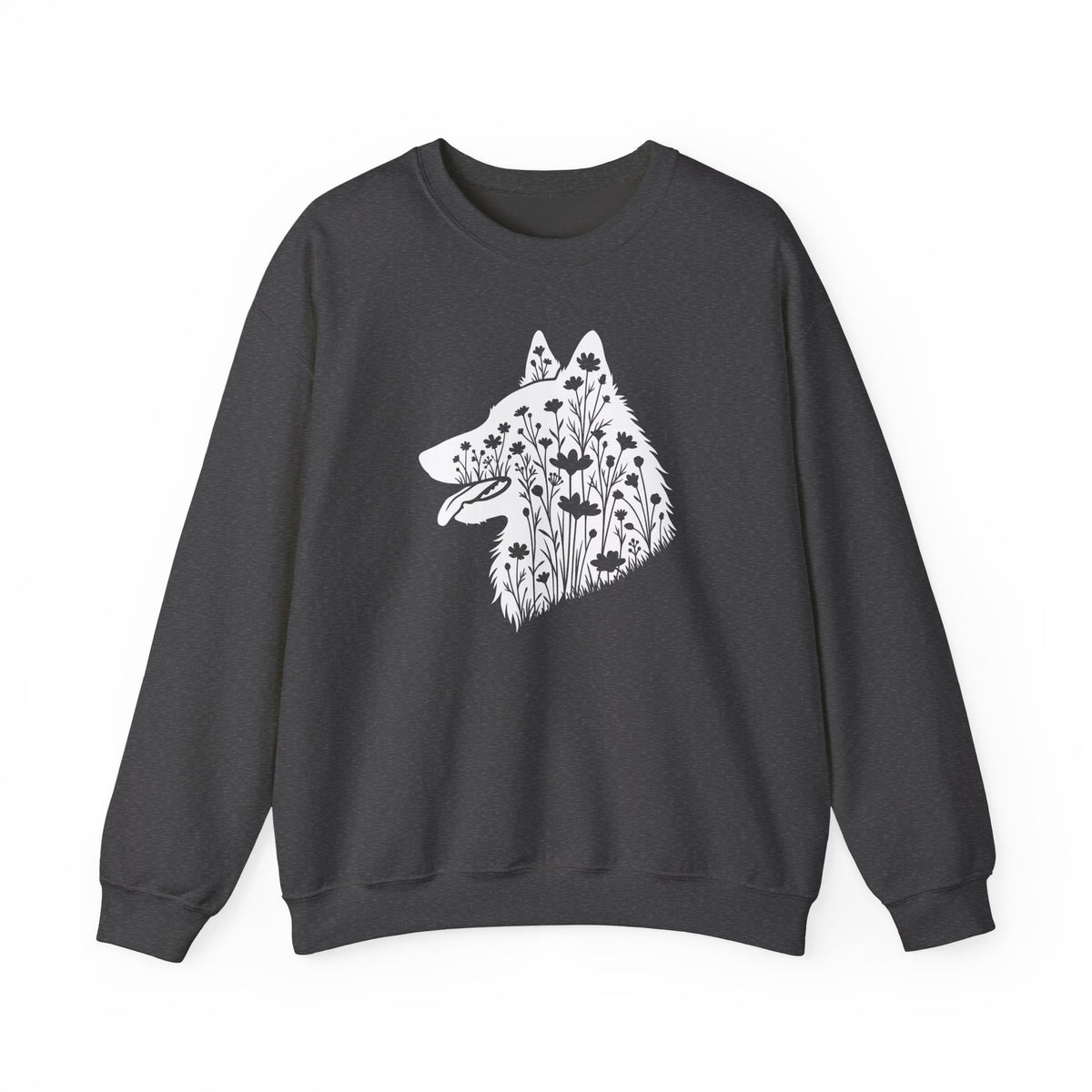 Belgian Tervuren Flowers Crewneck Sweatshirt
