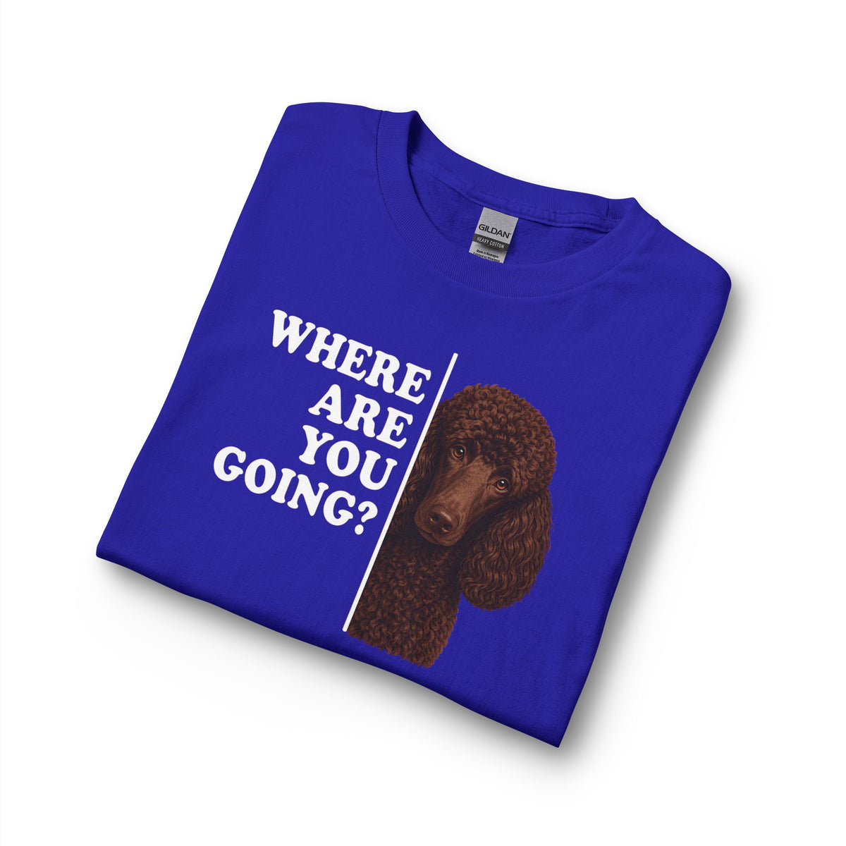 Standard Poodle Where Are You Going Chocolate Long Sleeve