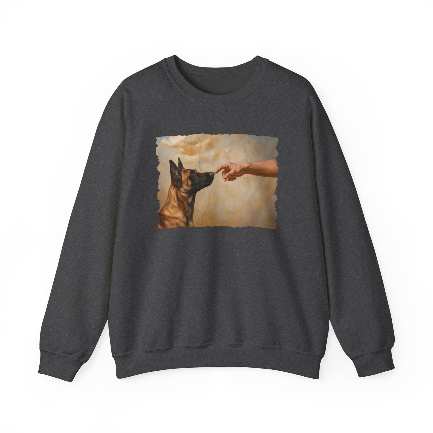 God Creates Belgian Malinois Crewneck Sweatshirt