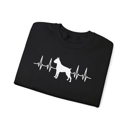 Boxer Heartbeat Crewneck Sweatshirt