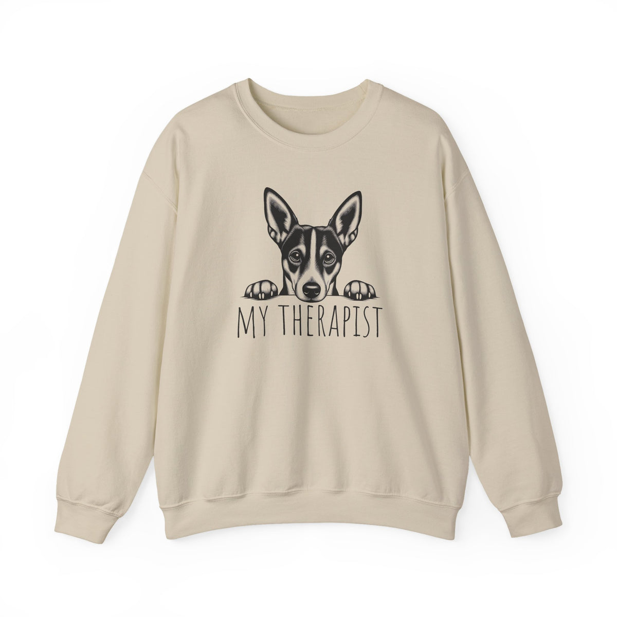 Basenji My Therapist Crewneck Sweatshirt