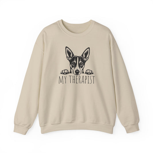 Basenji My Therapist Crewneck Sweatshirt