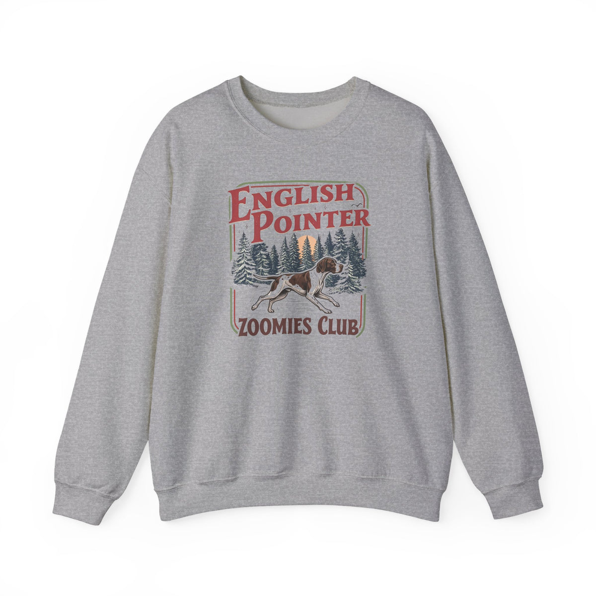 English Pointer Zoomies Club Crewneck Sweatshirt