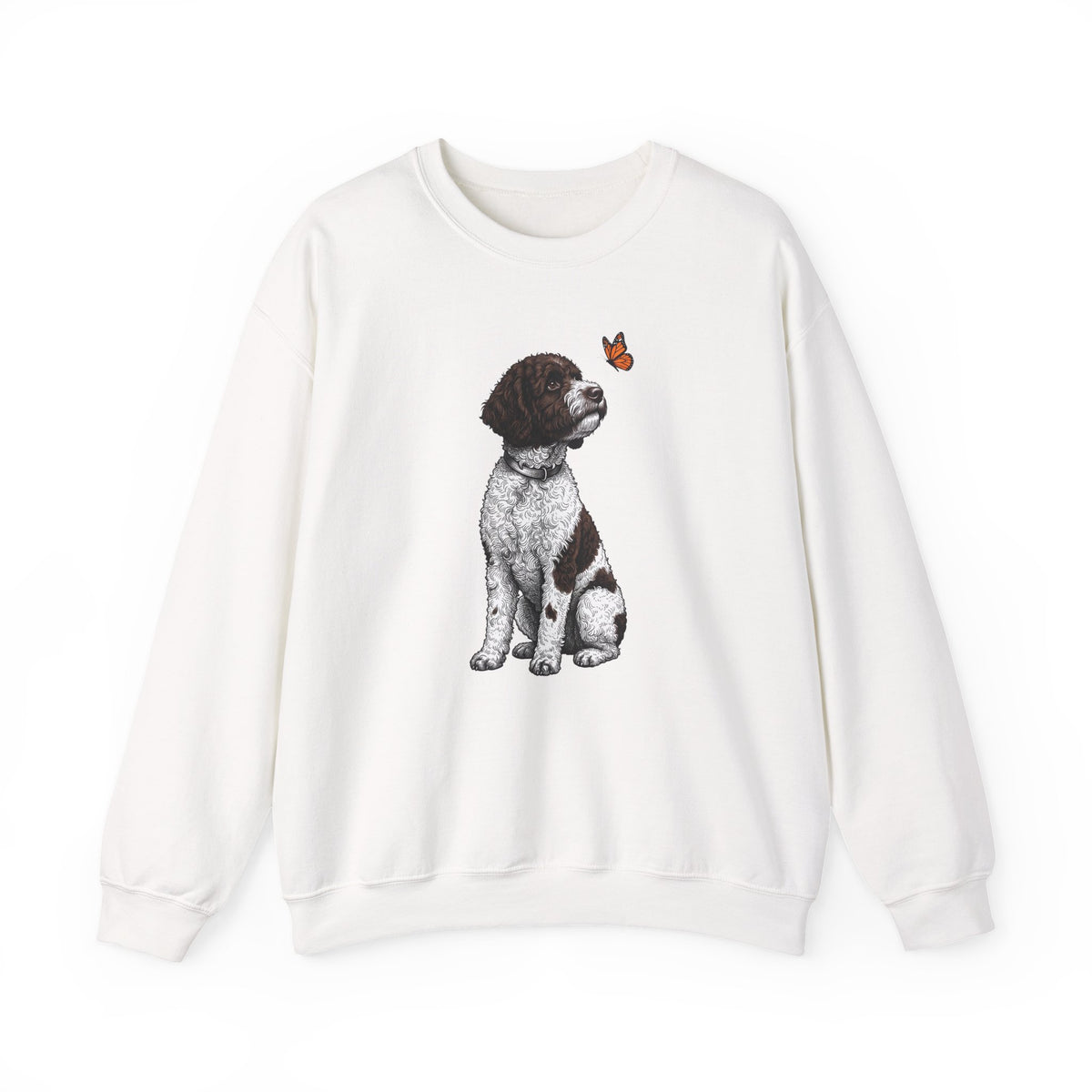 Lagotto Butterfly Crewneck Sweatshirt White