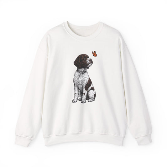 Lagotto Butterfly Crewneck Sweatshirt White