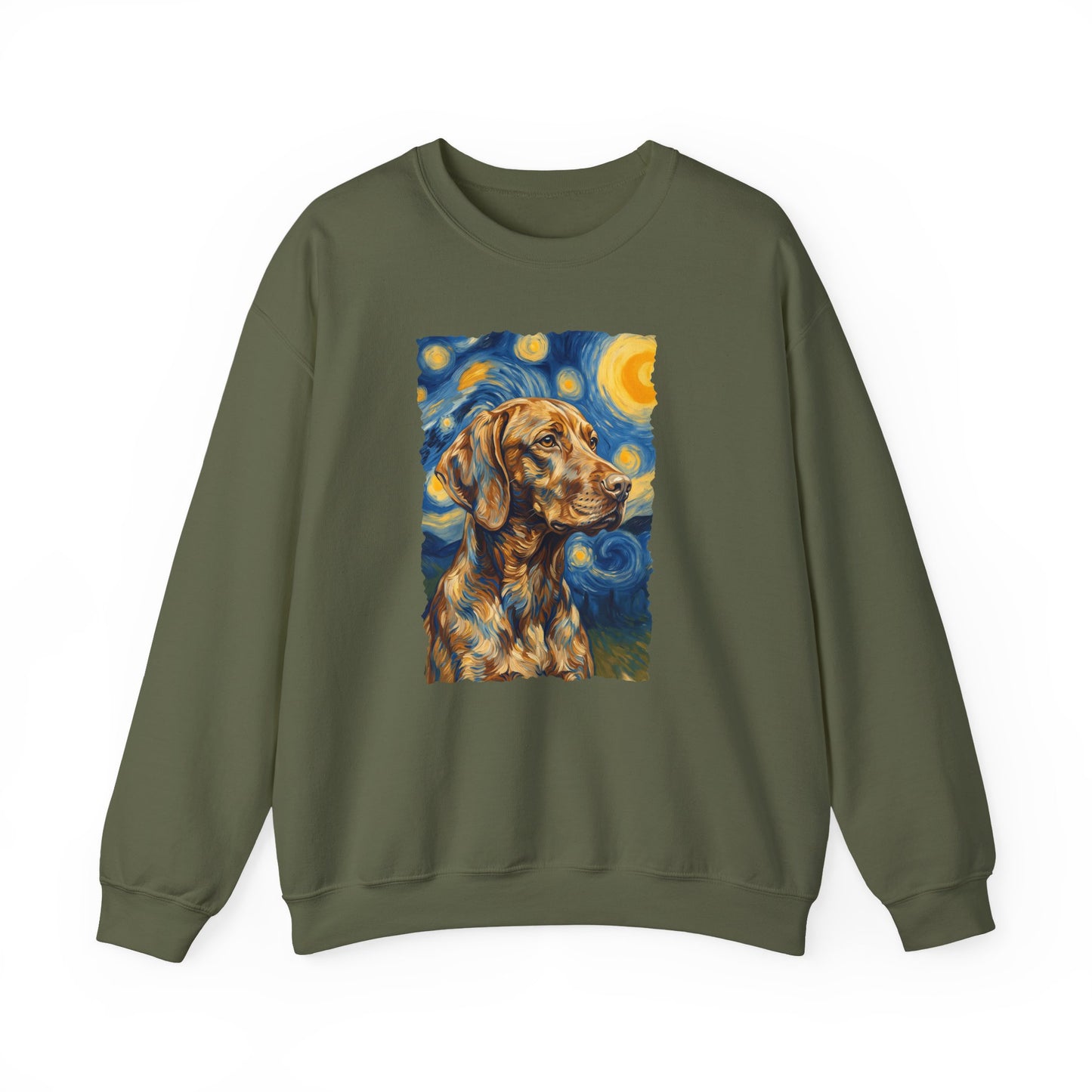 Vizsla Van Gogh Crewneck Sweatshirt