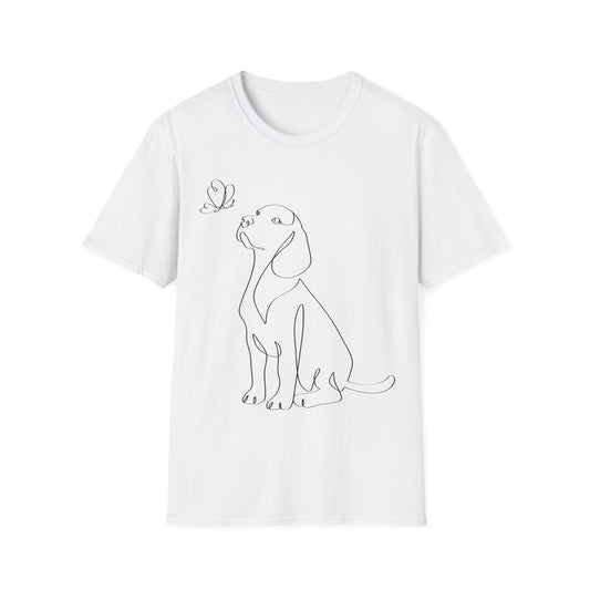 Cute Labrador Line Art Tee