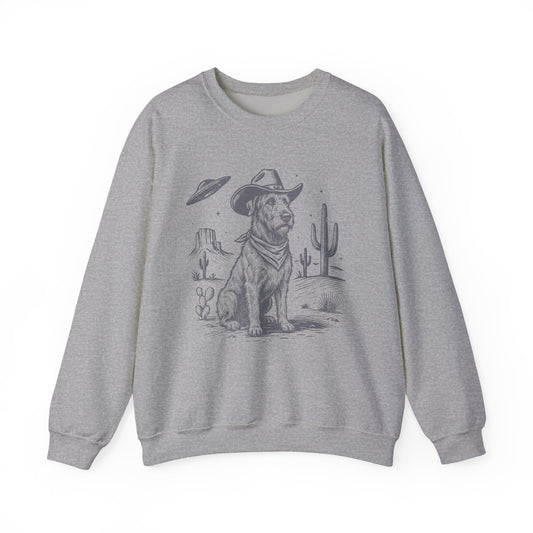 Irish Wolfhound Cowboy Crewneck Sweatshirt