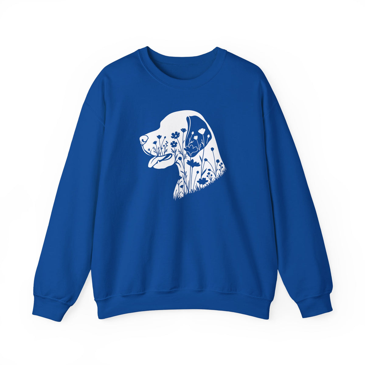 English Pointer Flowers Crewneck Sweatshirt