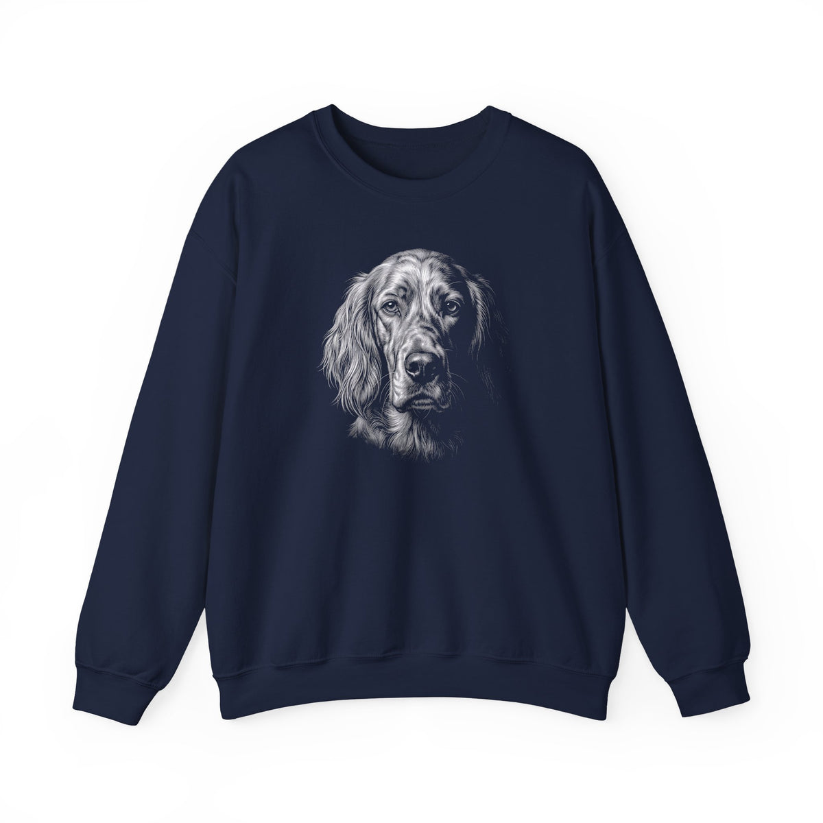 English Setter Engraved Crewneck Sweatshirt