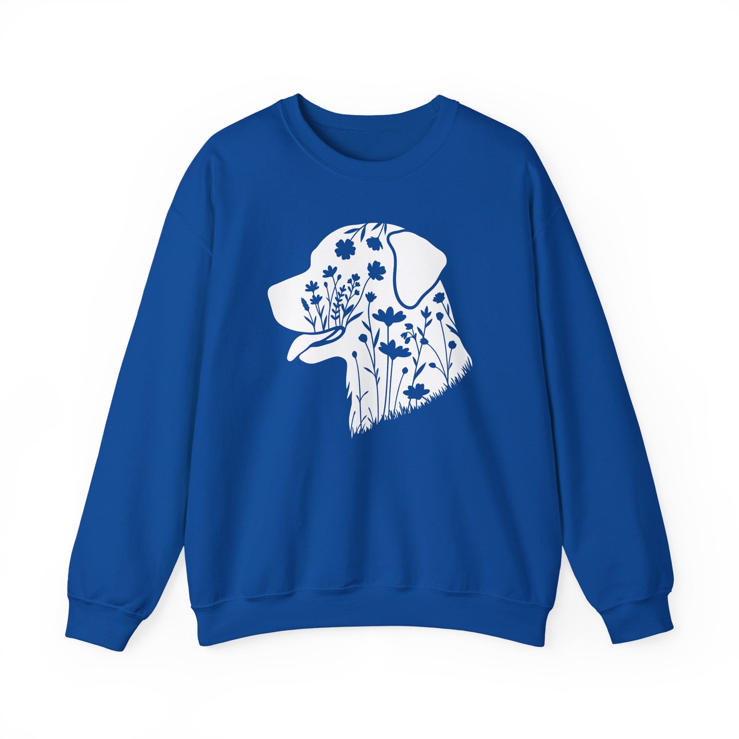 Rottweiler Flowers Crewneck Sweatshirt