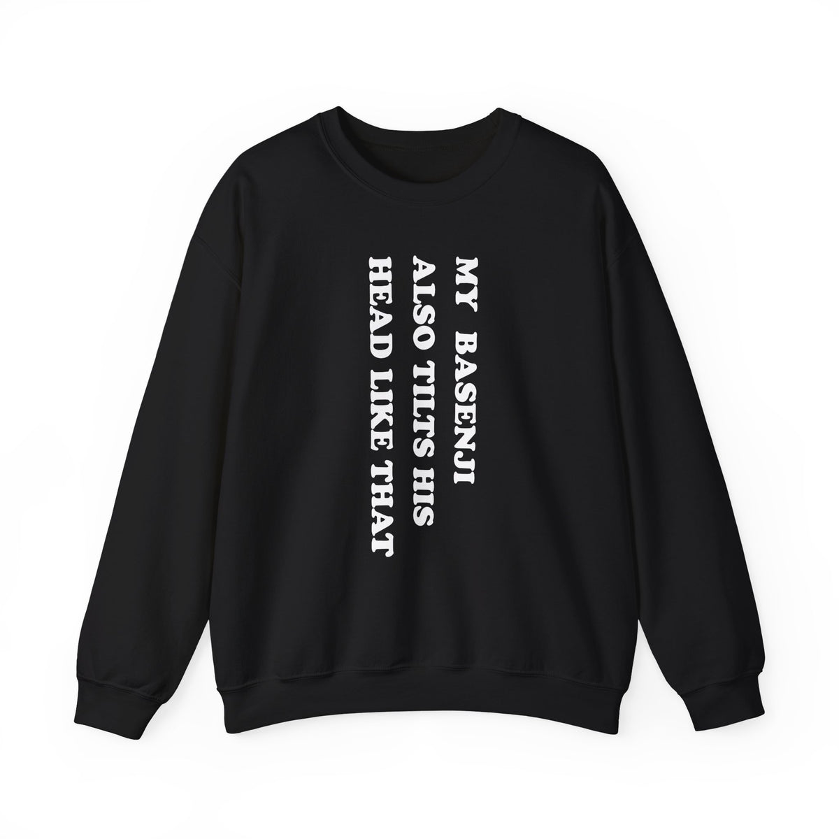 Basenji Tilts His Head Crewneck Sweatshirt