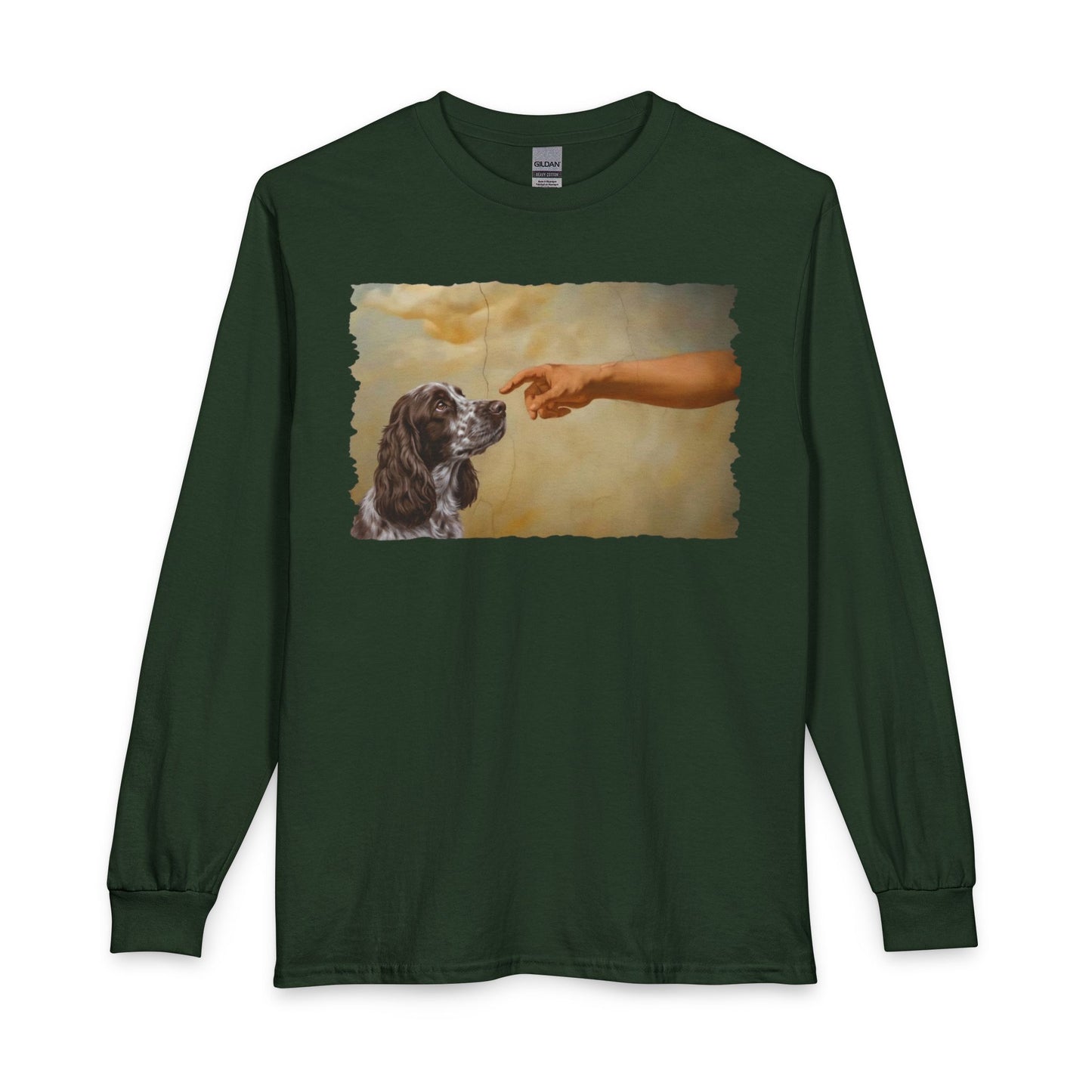 God Creates Liver Roan Cocker Spaniel Long Sleeve