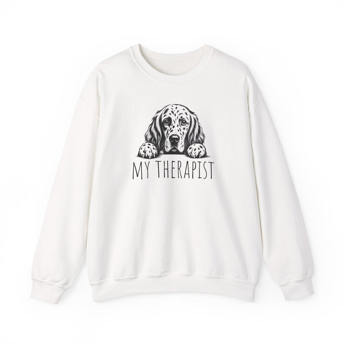 English Setter My Therapist Crewneck Sweatshirt
