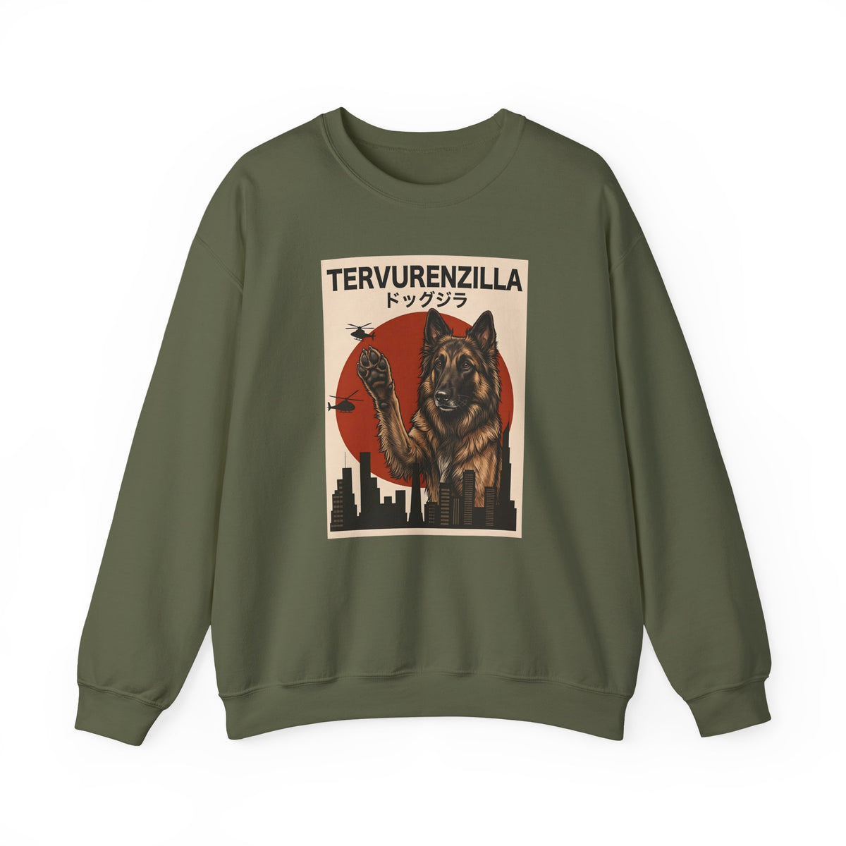 Belgian Tervuren Tervurenzilla Crewneck Sweatshirt