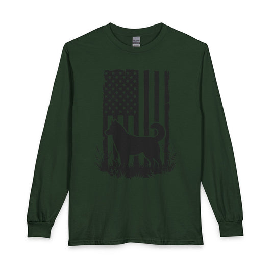 Husky USA Long Sleeve Forest Green