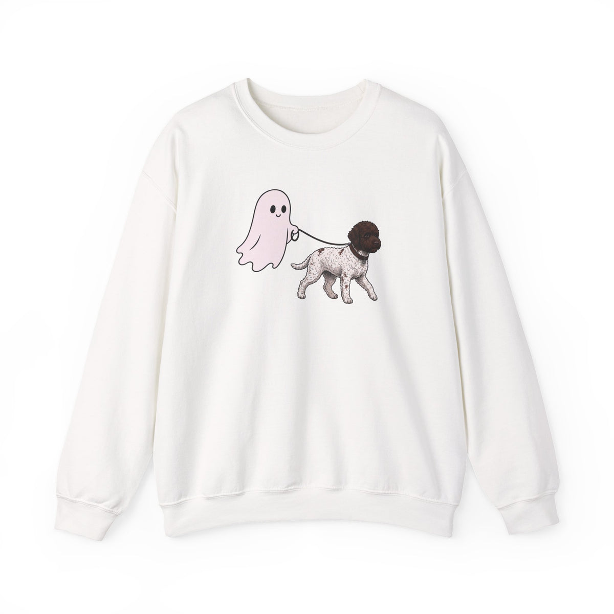 Lagotto Halloween Crewneck Sweatshirt White