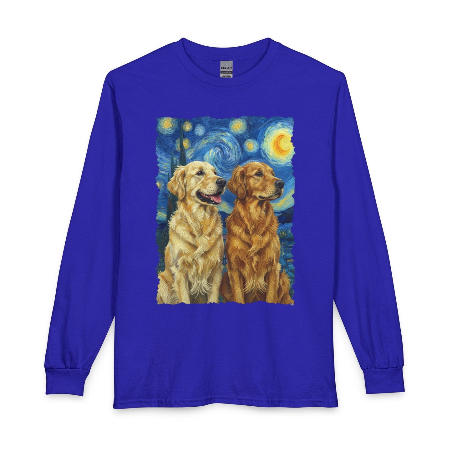 Golden Retriever Starry Night Long Sleeve