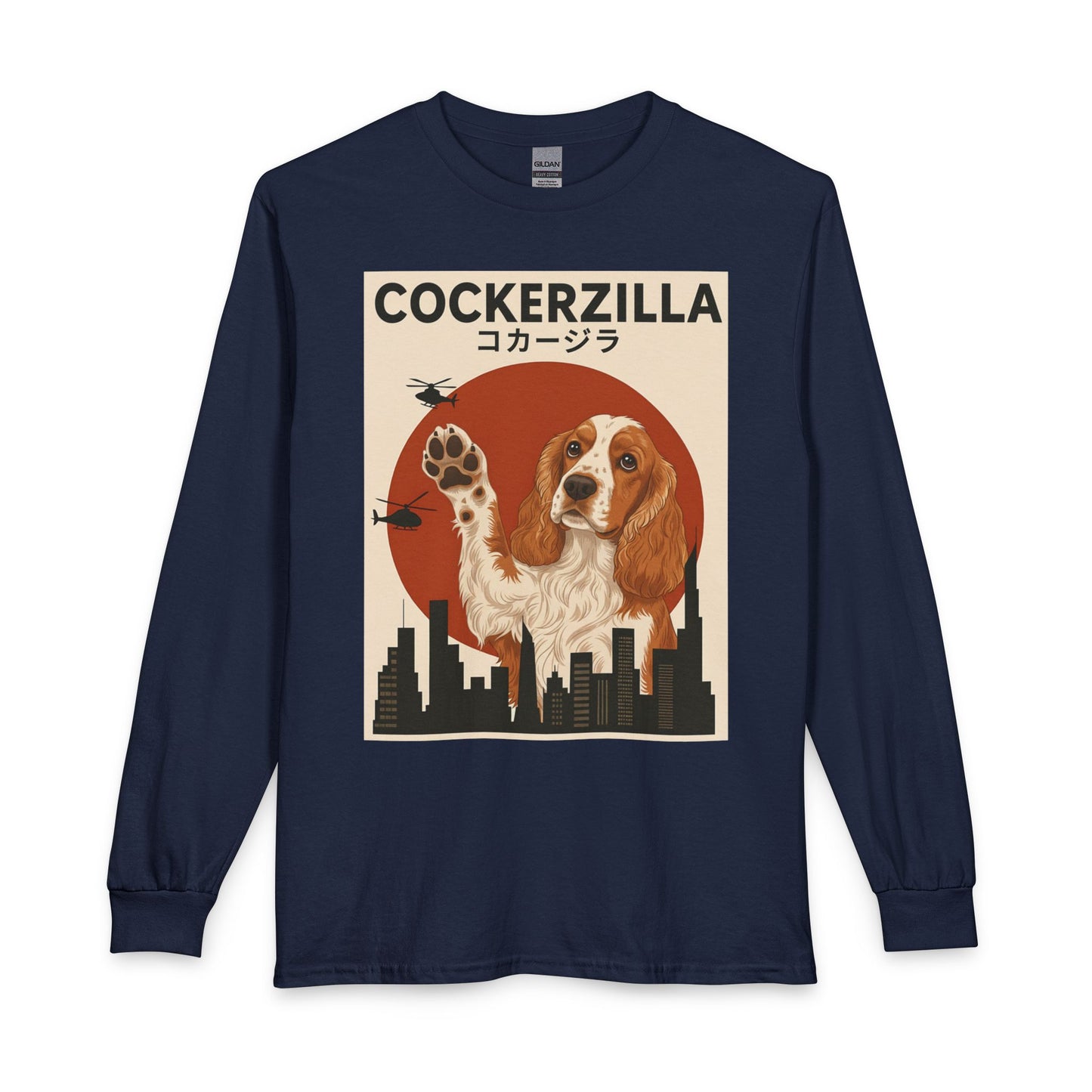 Cockerzilla Cocker Spaniel Long Sleeve