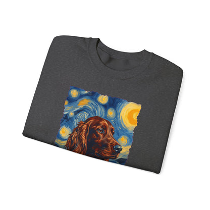 Irish Setter Van Gogh Crewneck Sweatshirt