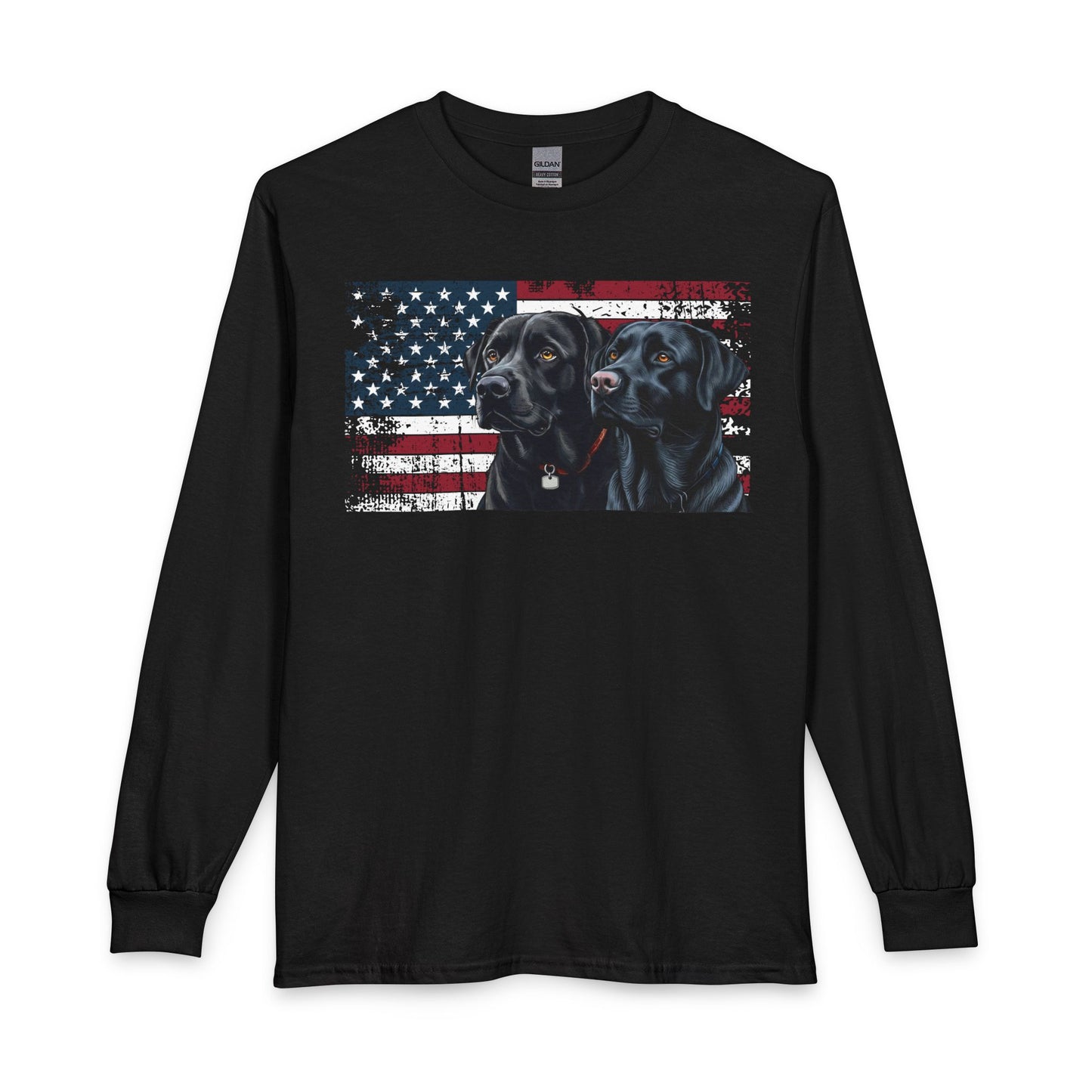 2 Black Labs USA Long Sleeve