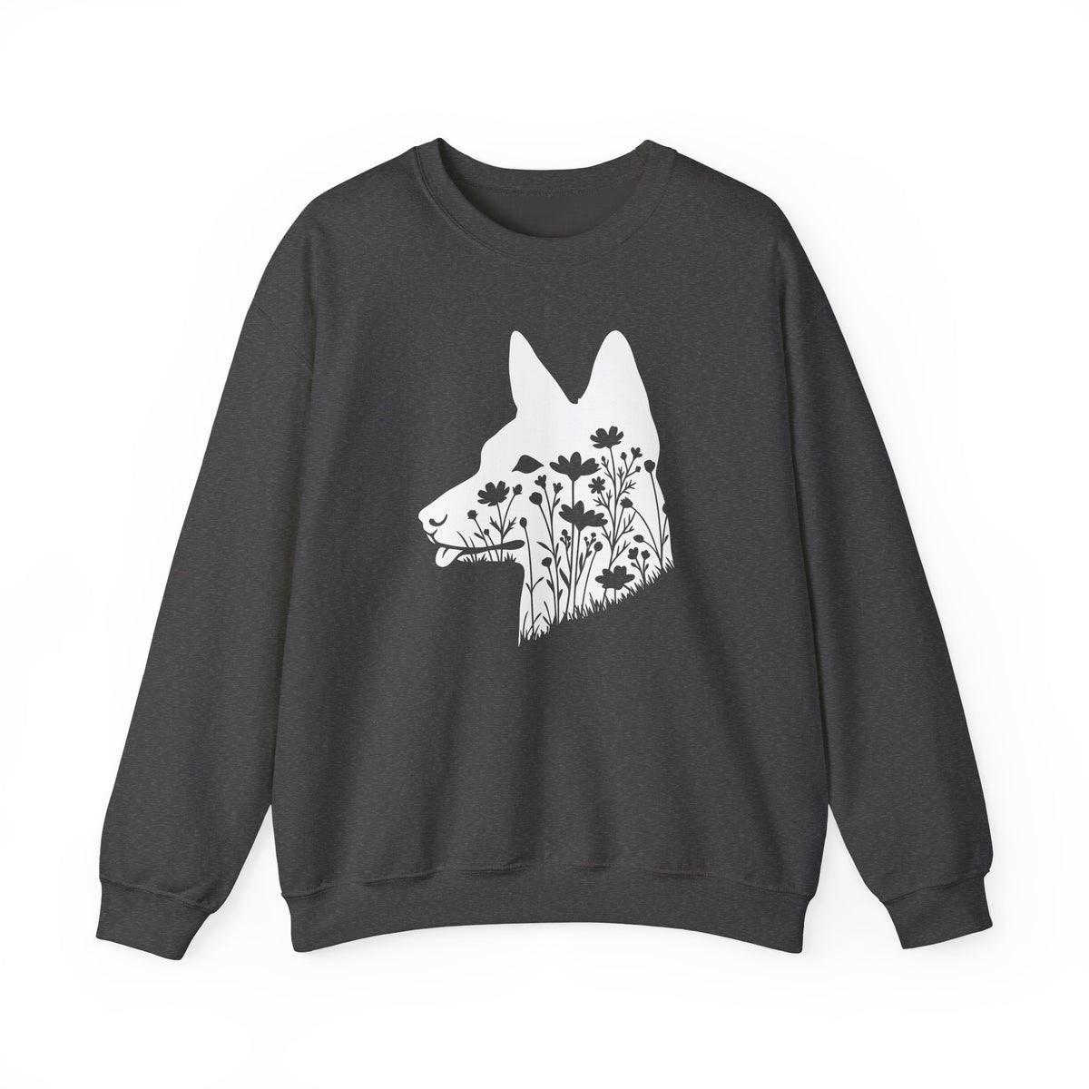 Basenji Flowers Crewneck Sweatshirt