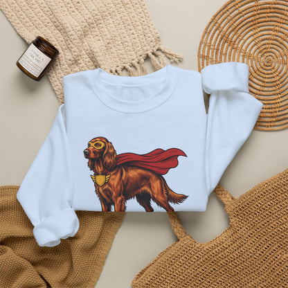 Irish Setter Superhero Crewneck Sweatshirt
