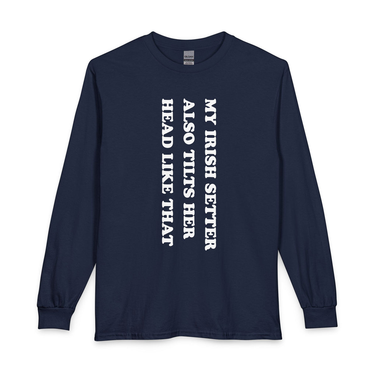 Irish Setter Tilts Her Head Long Sleeve