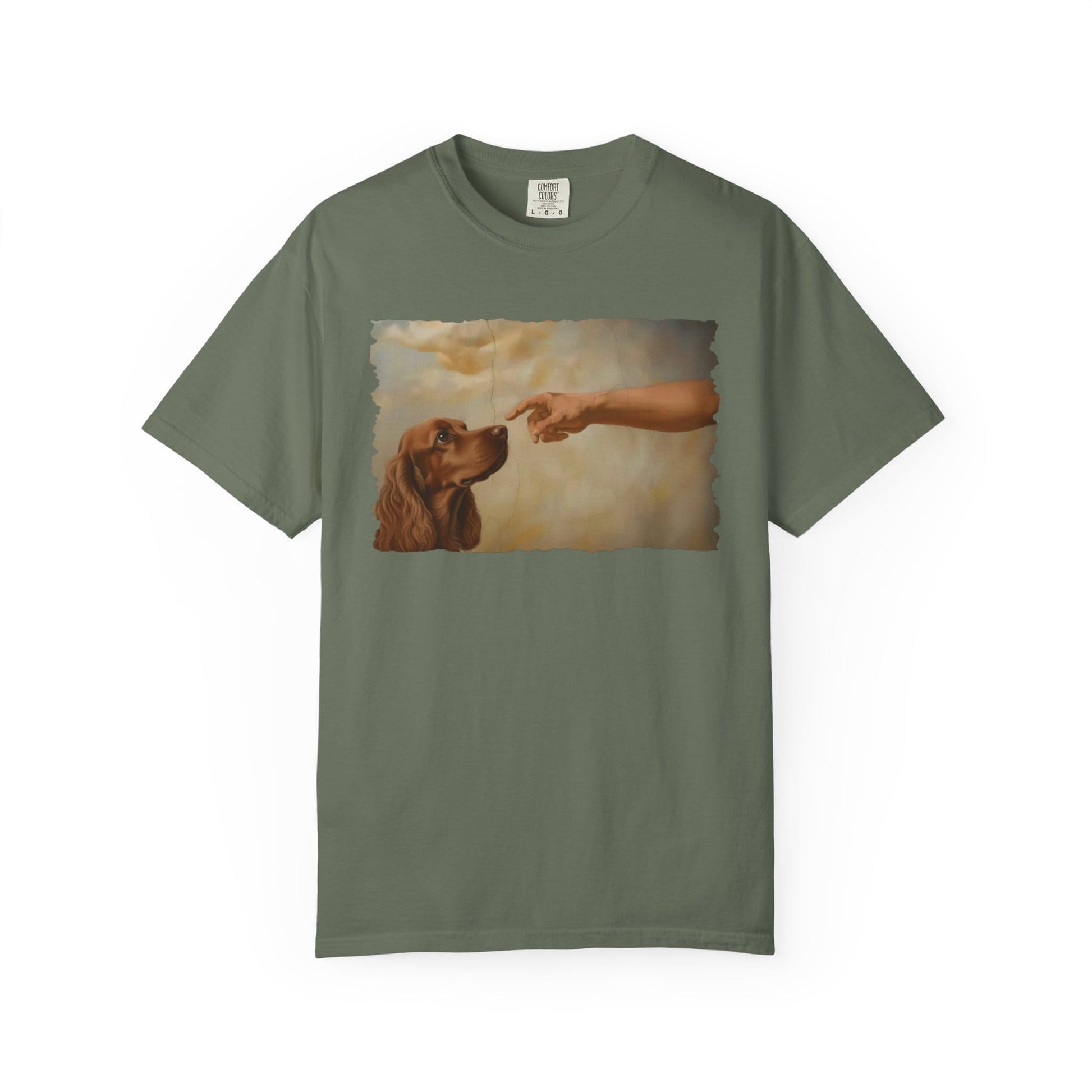 God Creates Red Cocker Spaniel Premium Tee