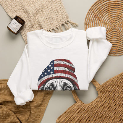 Boxer Beanie USA Crewneck Sweatshirt